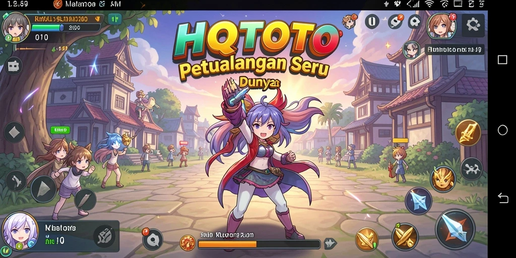 Gameplay seru HQTOTO dengan karakter anime yang menawan.