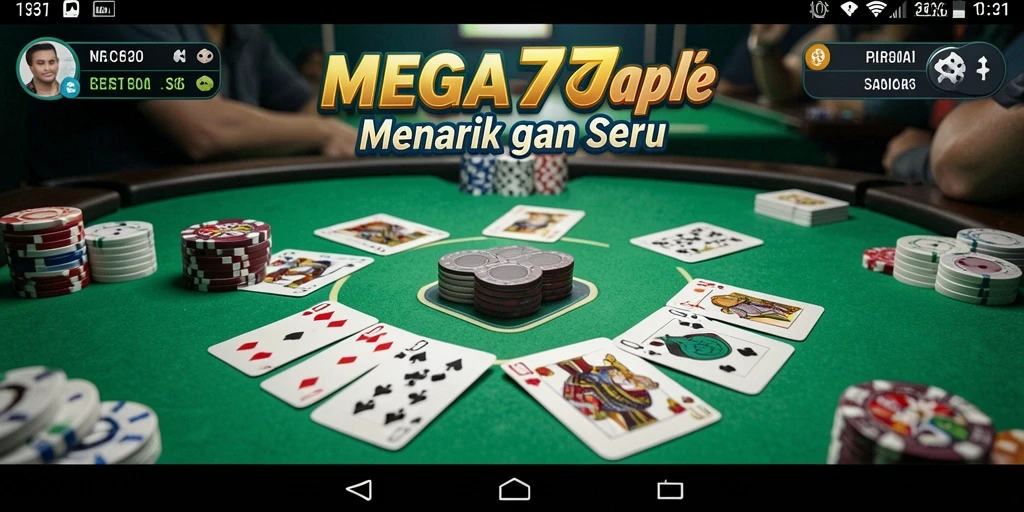 Tampilan gameplay menarik dari permainan Gaple MEGA777.