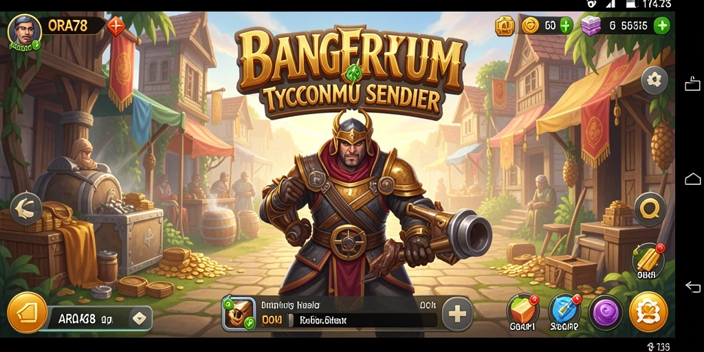 Tampilan gameplay ORA78 dengan elemen Tycoon yang menarik.