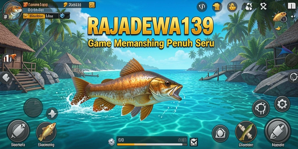 Gameplay RAJADEWA138 yang seru saat memancing ikan.