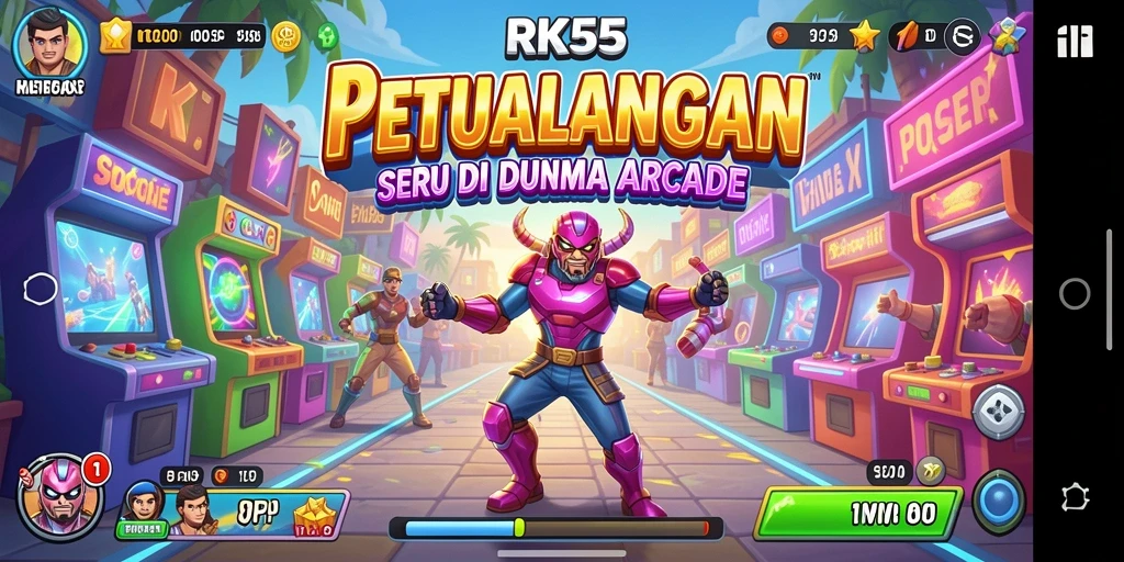 Tampilan gameplay seru dengan karakter dan rintangan menarik.